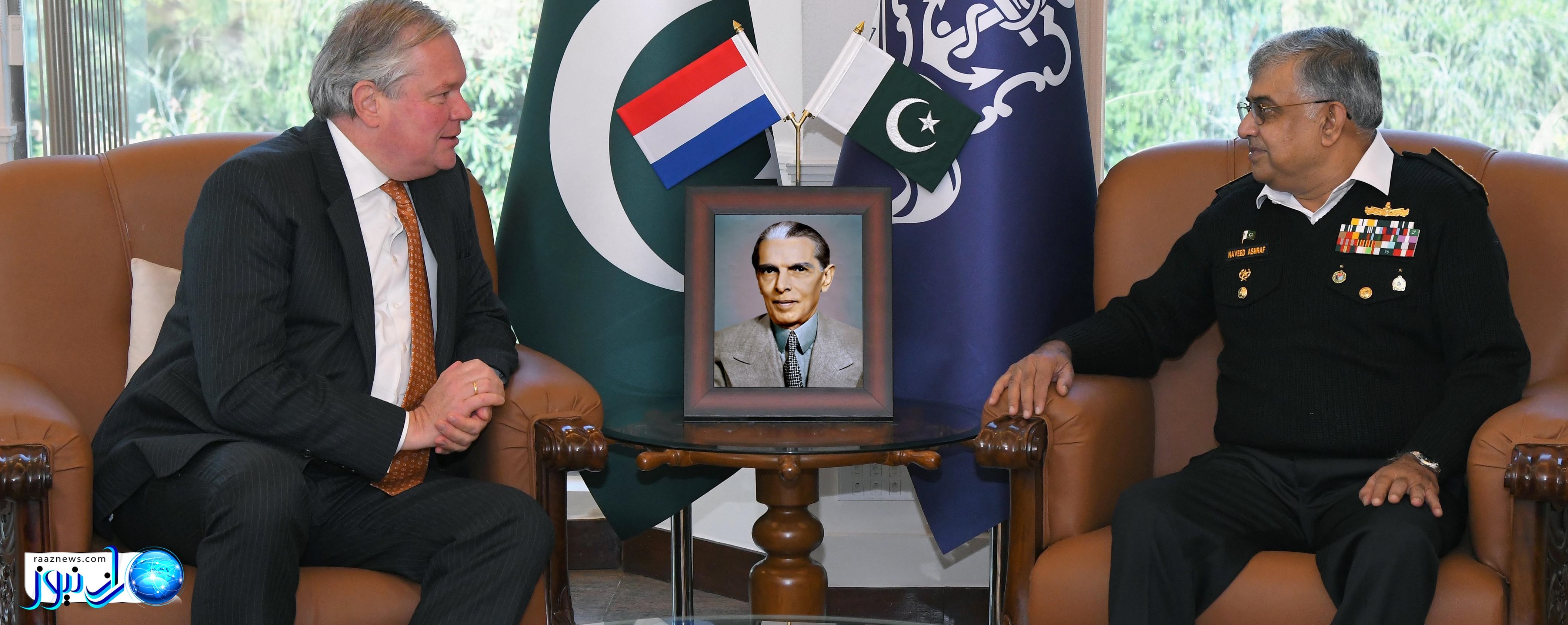 گفت‌وگوی دریابد نوید اشرف و سفیر هلند درباره همکاری‌های دریایی و امنیت منطقه‌ای